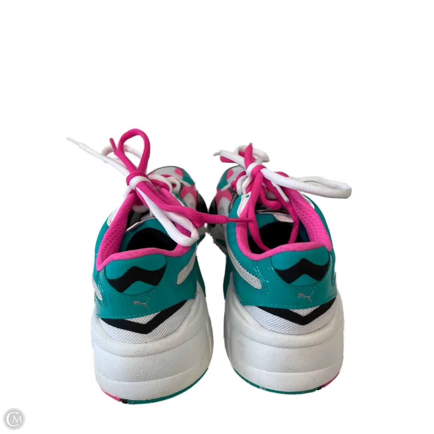 Shoes Athletic By Puma In Green & Pink, Size: 8