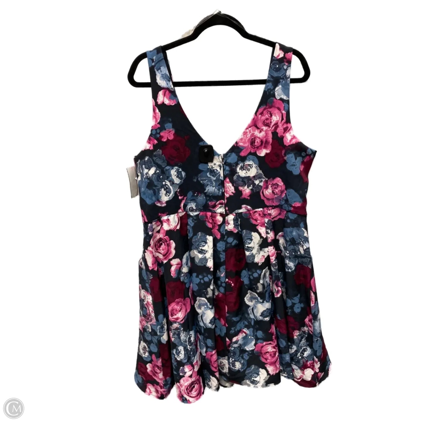 Dress Casual Short By Trixxi In Floral Print, Size: 1x