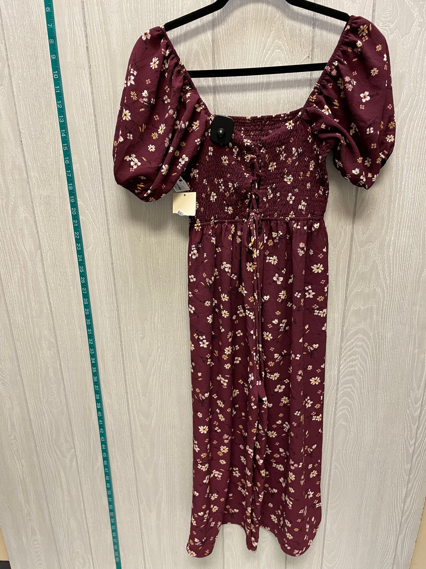 Jumpsuit By Clothes Mentor In Maroon, Size: S