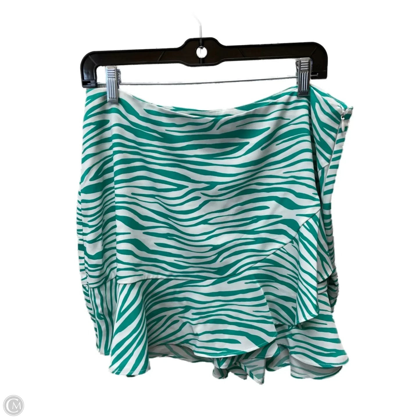 Skort By Bar Iii In Green & White, Size: 14