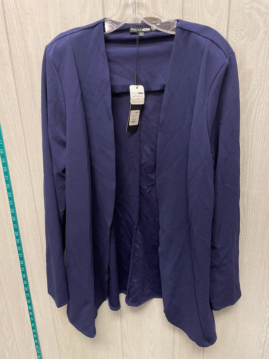 Blazer By Fashion Nova In Navy, Size: 2x