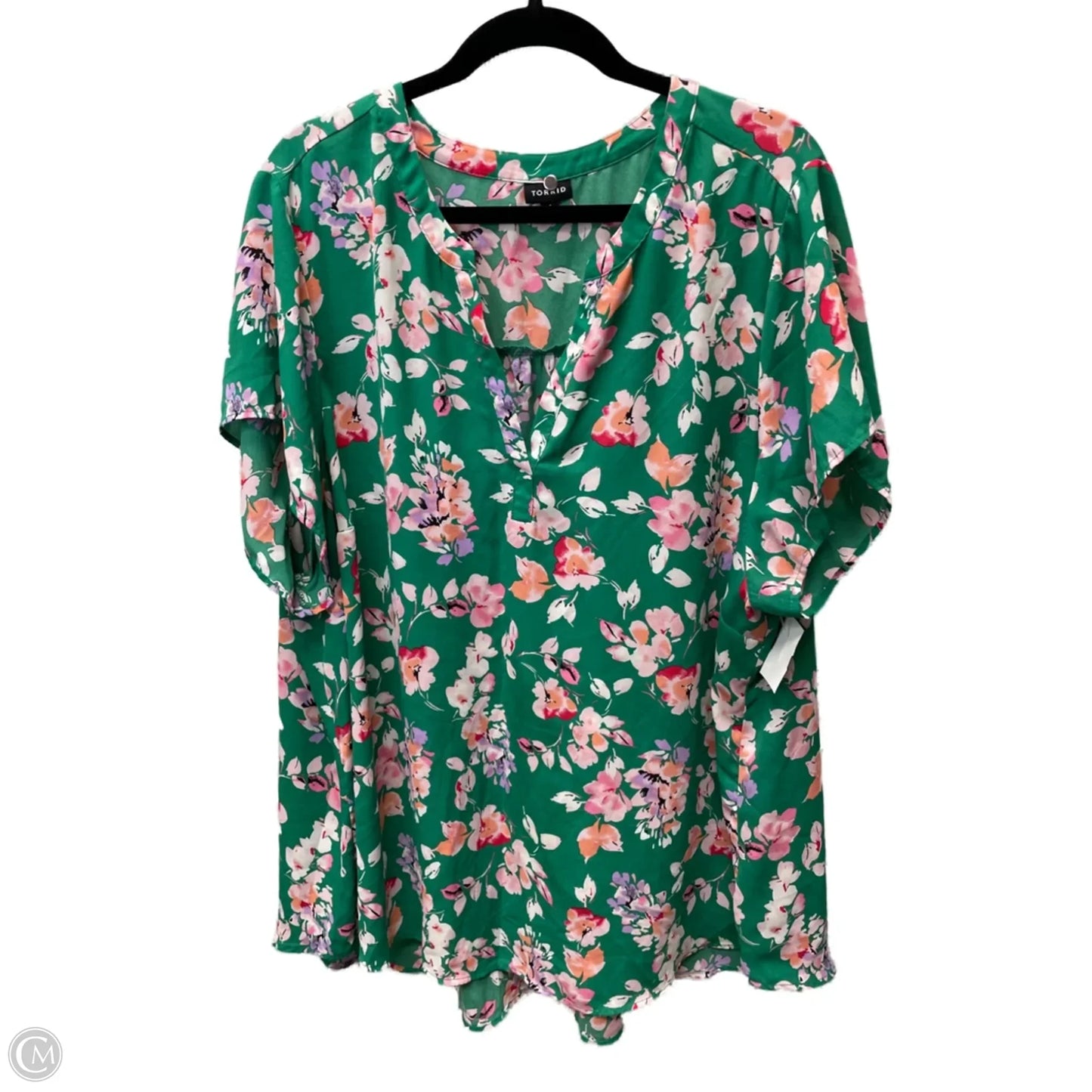 Top Short Sleeve By Torrid In Floral Print, Size: 4x