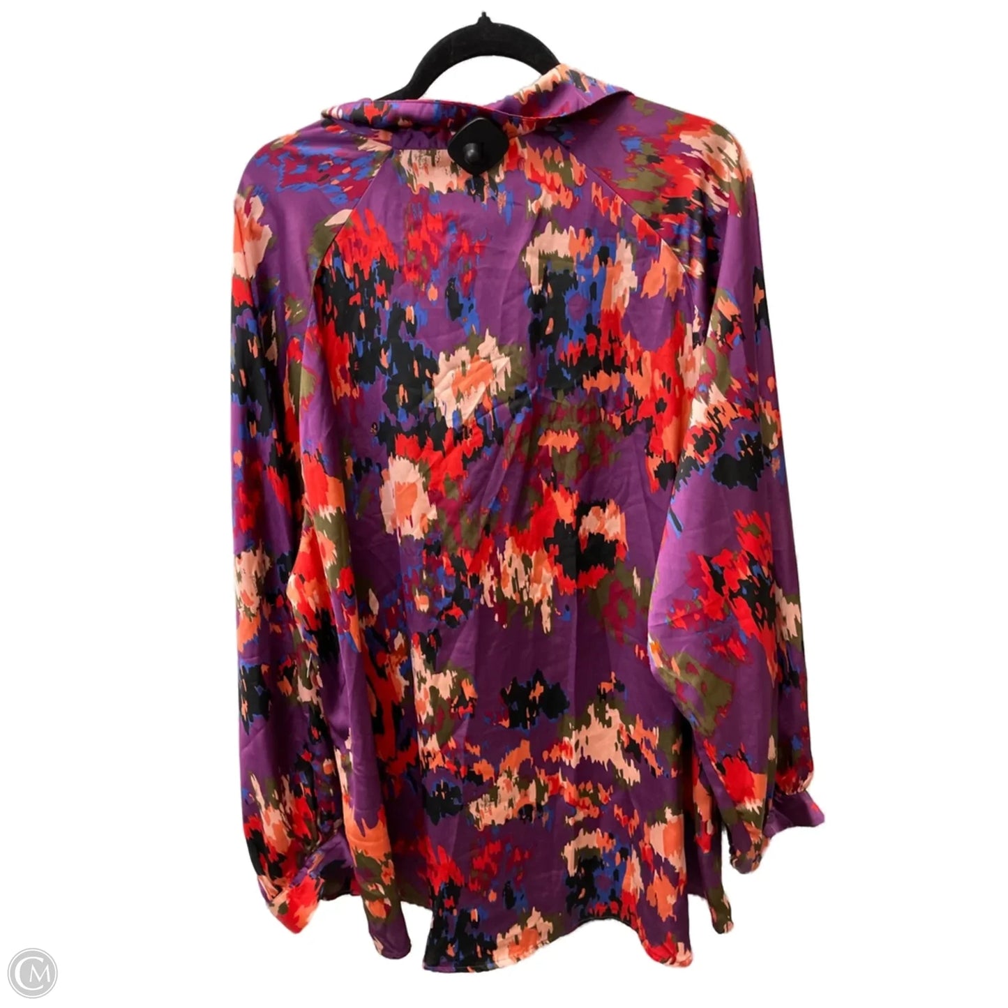 top long sleeve By Clothes Mentor In Multi-colored, Size: 3x