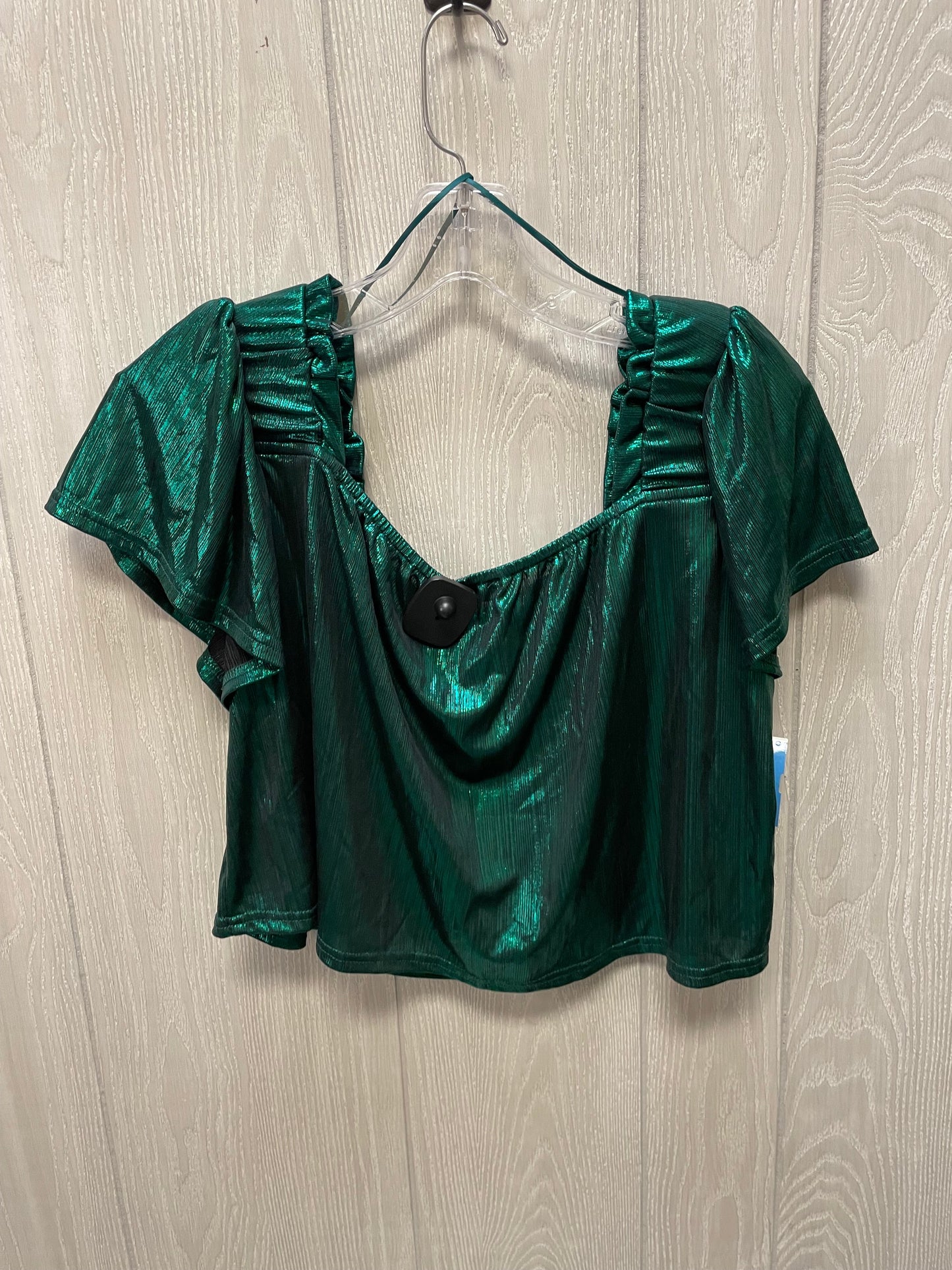 Top Short Sleeve By Blue B In Green, Size: M