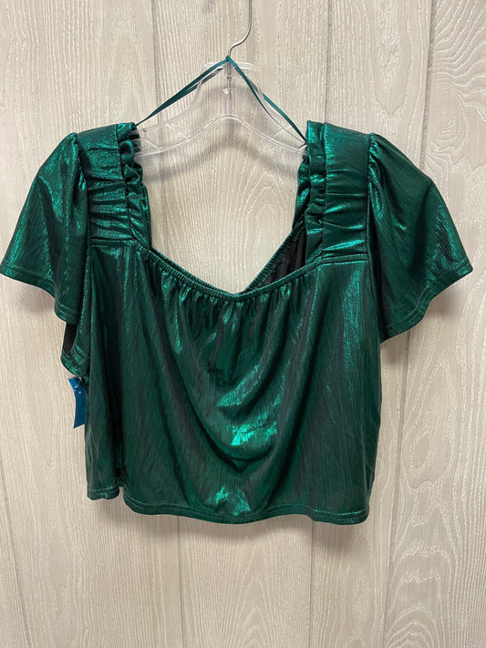 Top Short Sleeve By Blue B In Green, Size: M