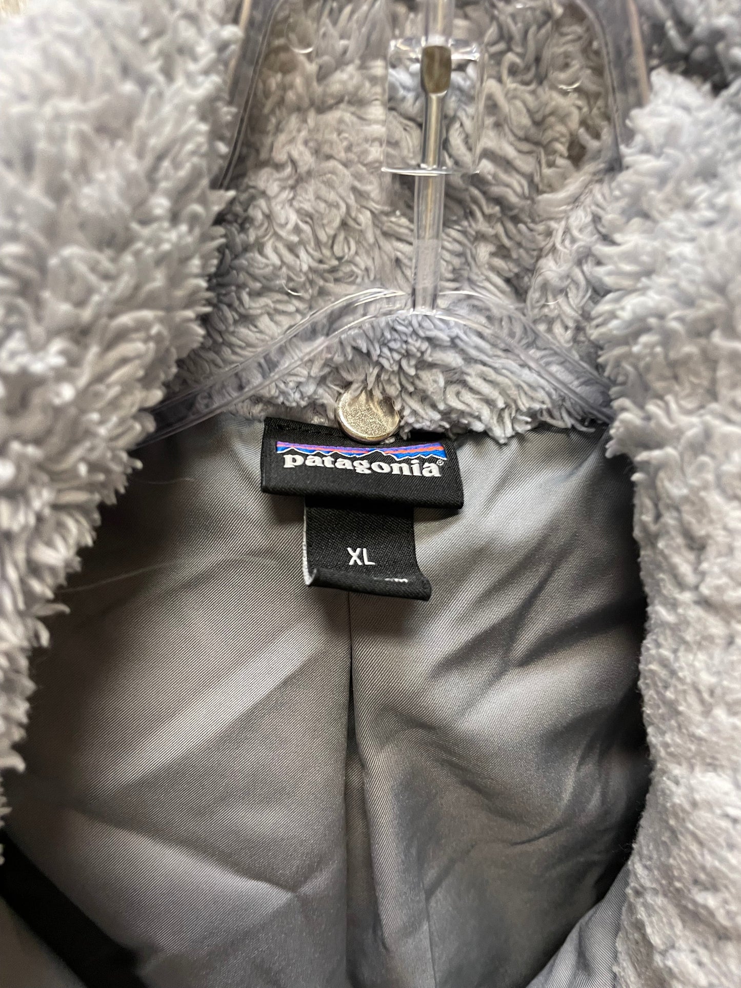 Vest Faux Fur & Sherpa By Patagonia In Grey, Size: Xl