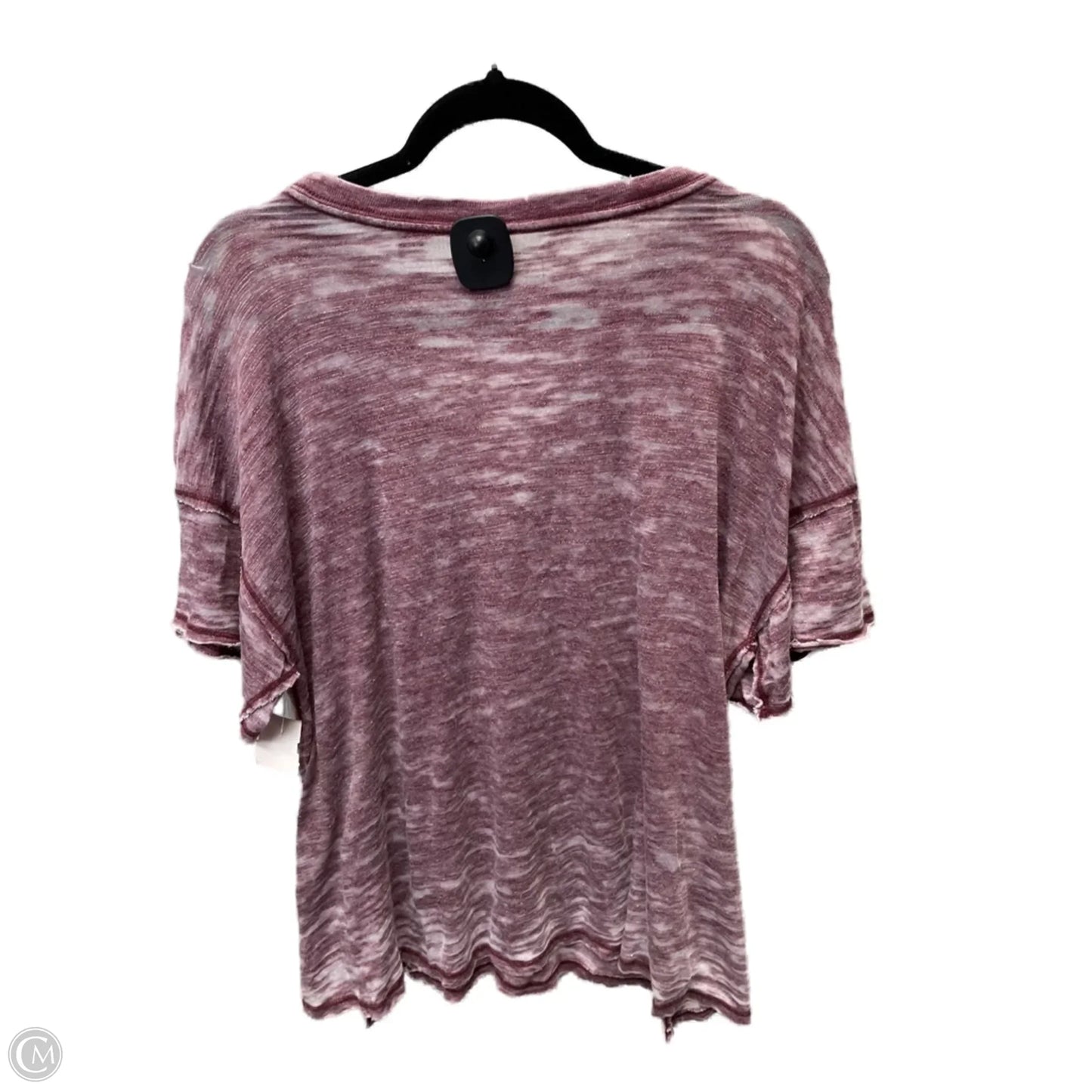 Top Short Sleeve By We The Free In Maroon, Size: Xs