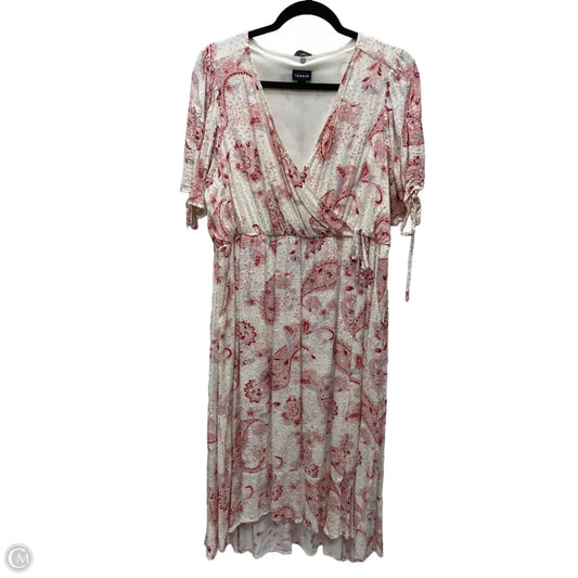 Dress Casual Midi By Torrid In Floral Print, Size: L