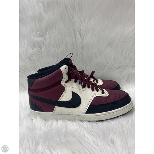 Shoes Sneakers By Nike In Maroon, Size: 10