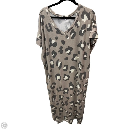 Dress Casual Maxi By Zenana Outfitters In Animal Print, Size: Xl