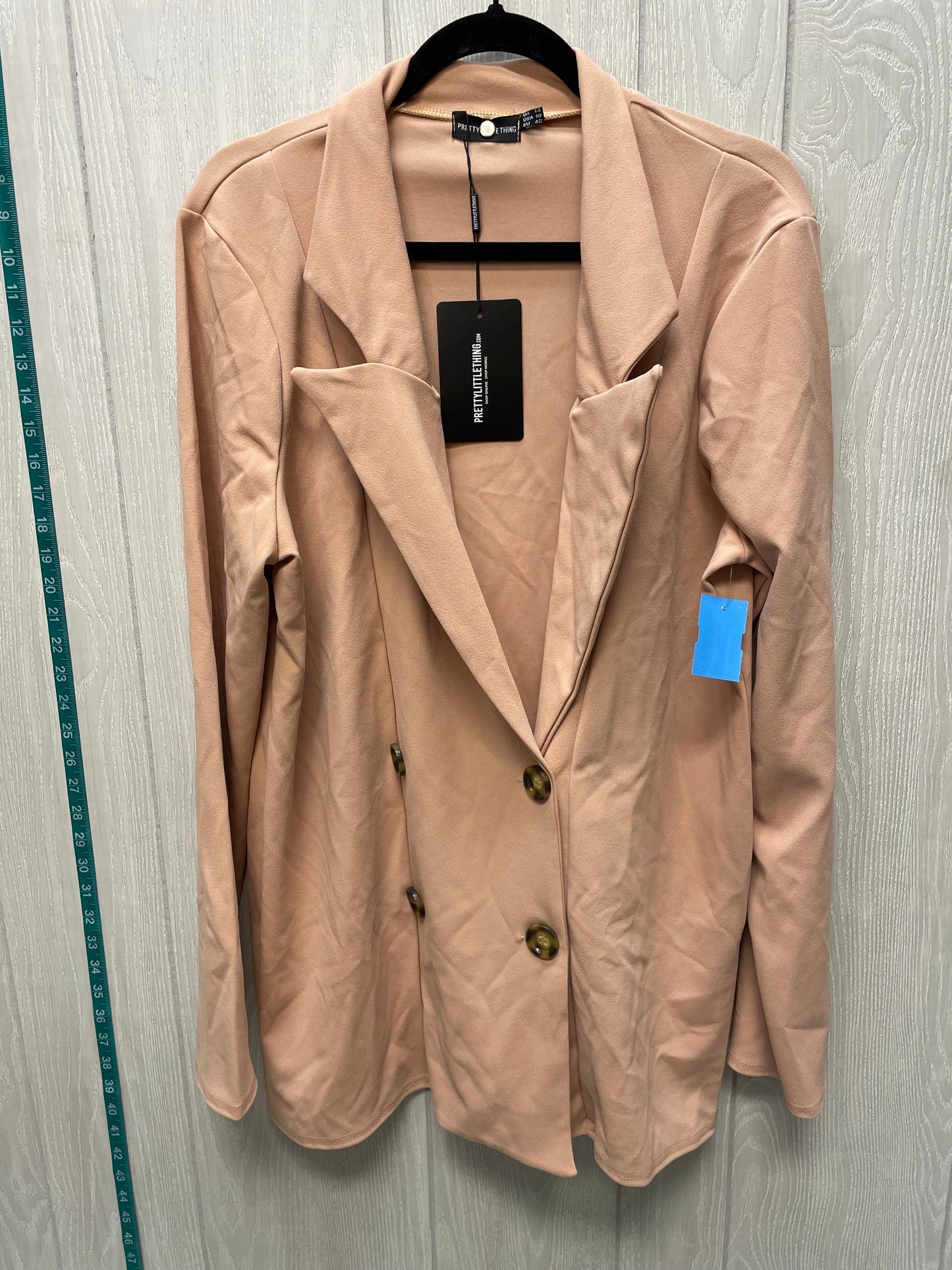 Blazer By Pretty Little Thing In Tan, Size: L