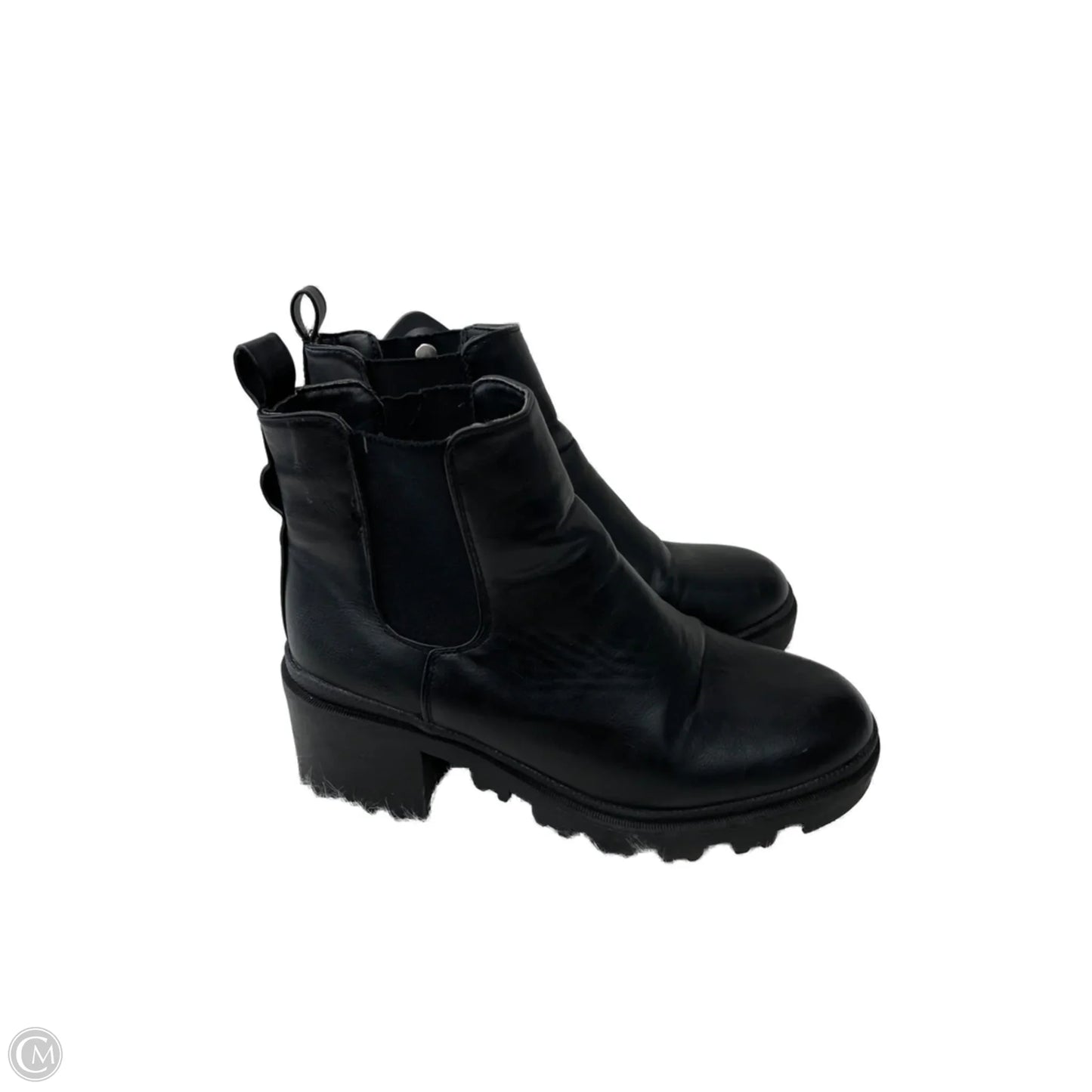 Boots Ankle Heels By Nicole Miller In Black, Size: 7