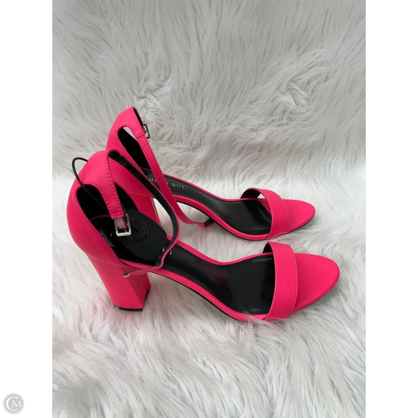 Sandals Heels Block By Madden Girl In Pink, Size: 10