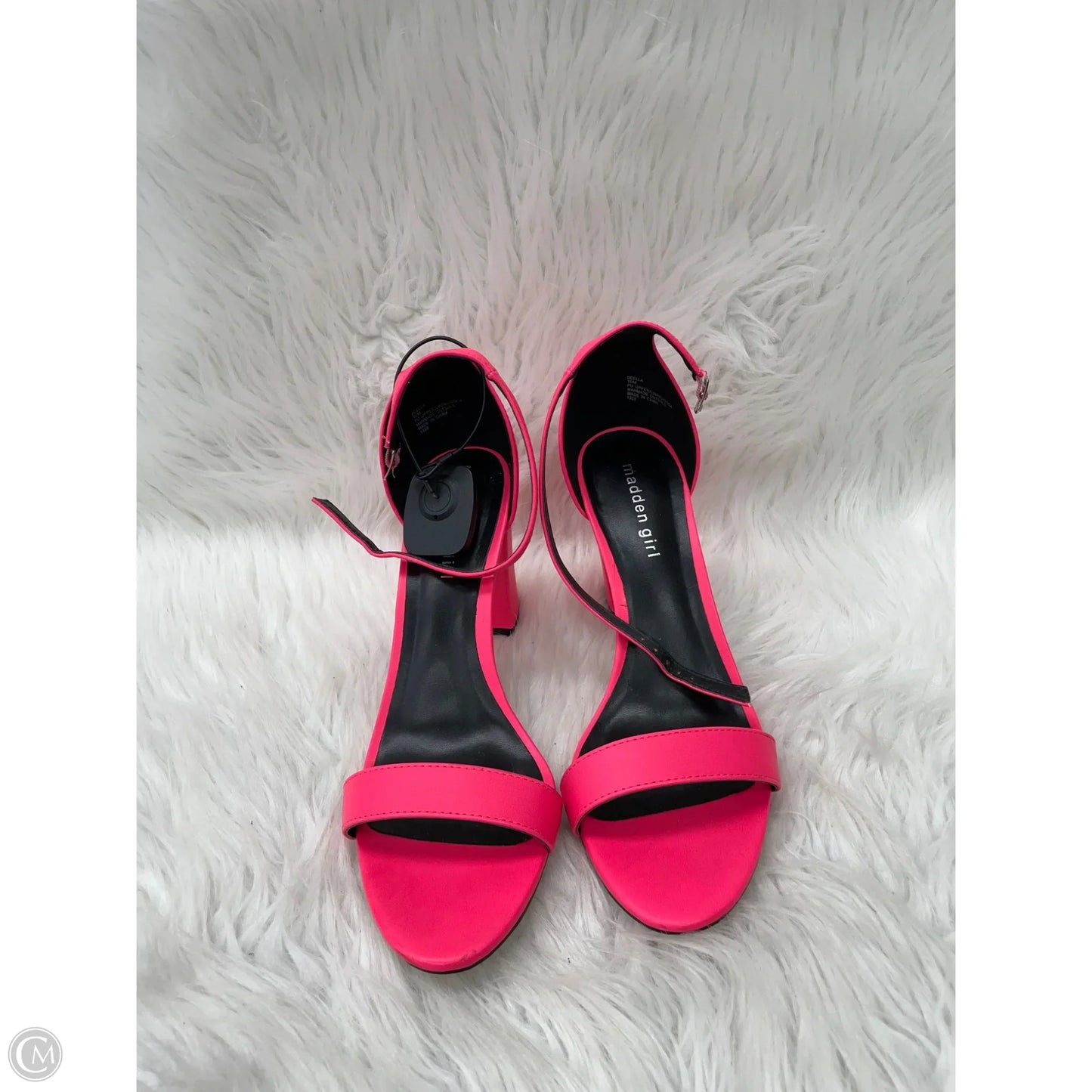 Sandals Heels Block By Madden Girl In Pink, Size: 10