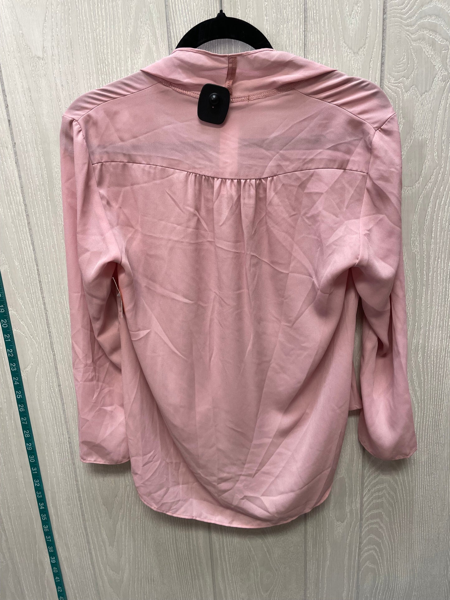 Blouse Long Sleeve By Three Eighty Two  In Pink, Size: Xs