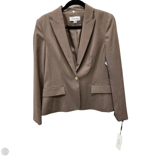 Blazer By Calvin Klein In Brown, Size: M