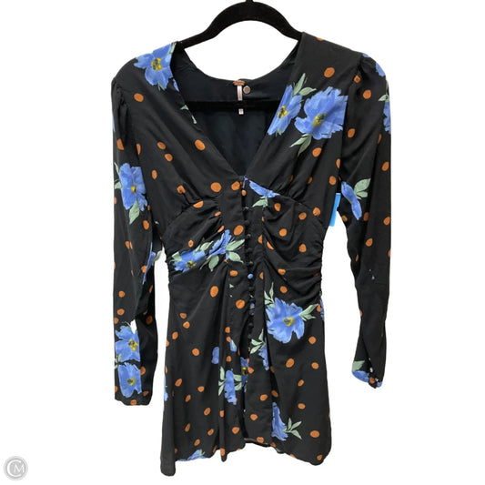 Dress Casual Short By Free People In Black & Blue, Size: Xs