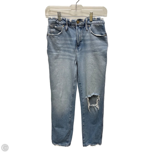 Jeans Straight By Good American In Blue Denim, Size: 2