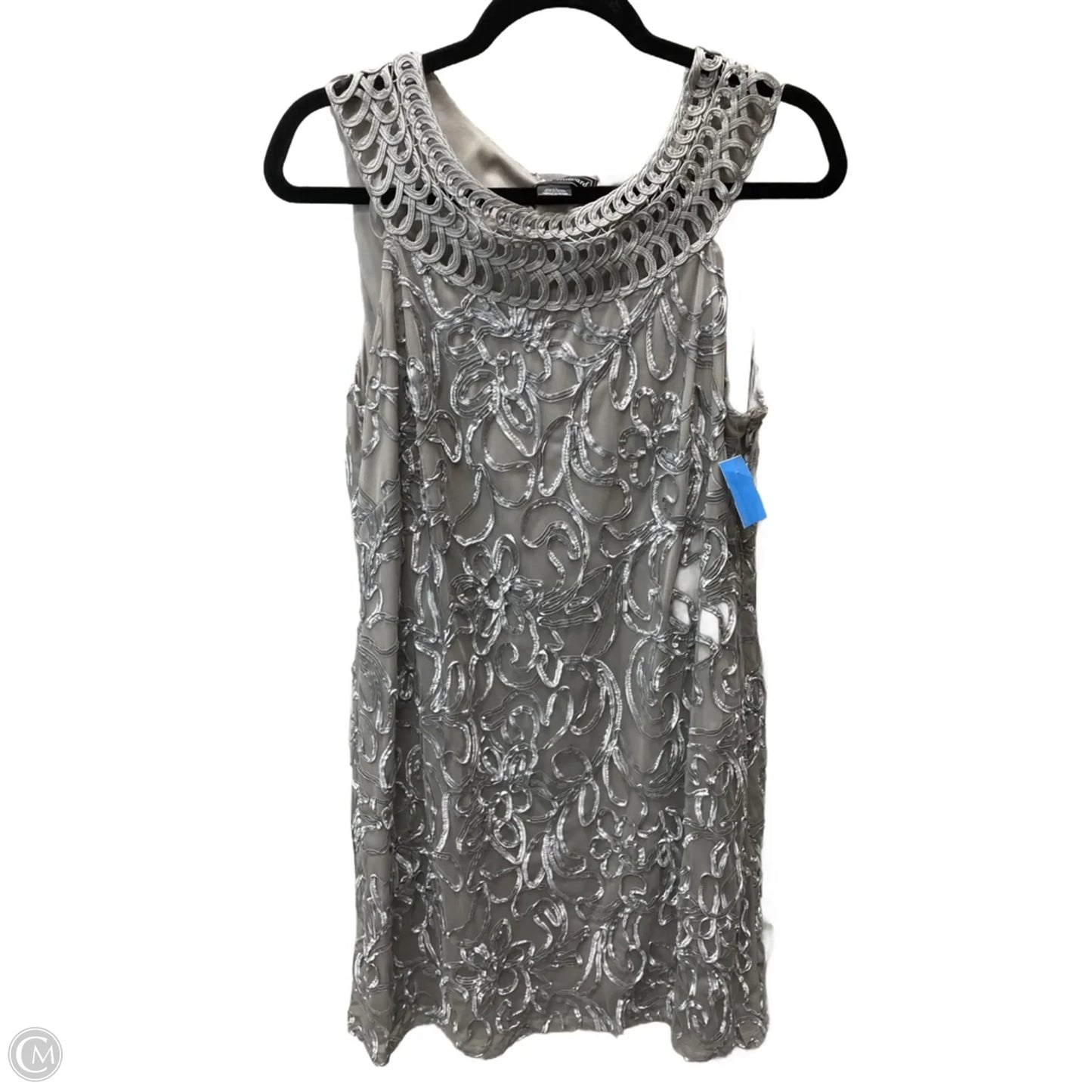 Dress Party Short By Jessica Howard In Silver, Size: L