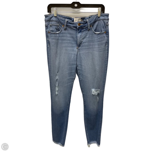 Jeans Skinny By Universal Thread In Blue Denim, Size: 10