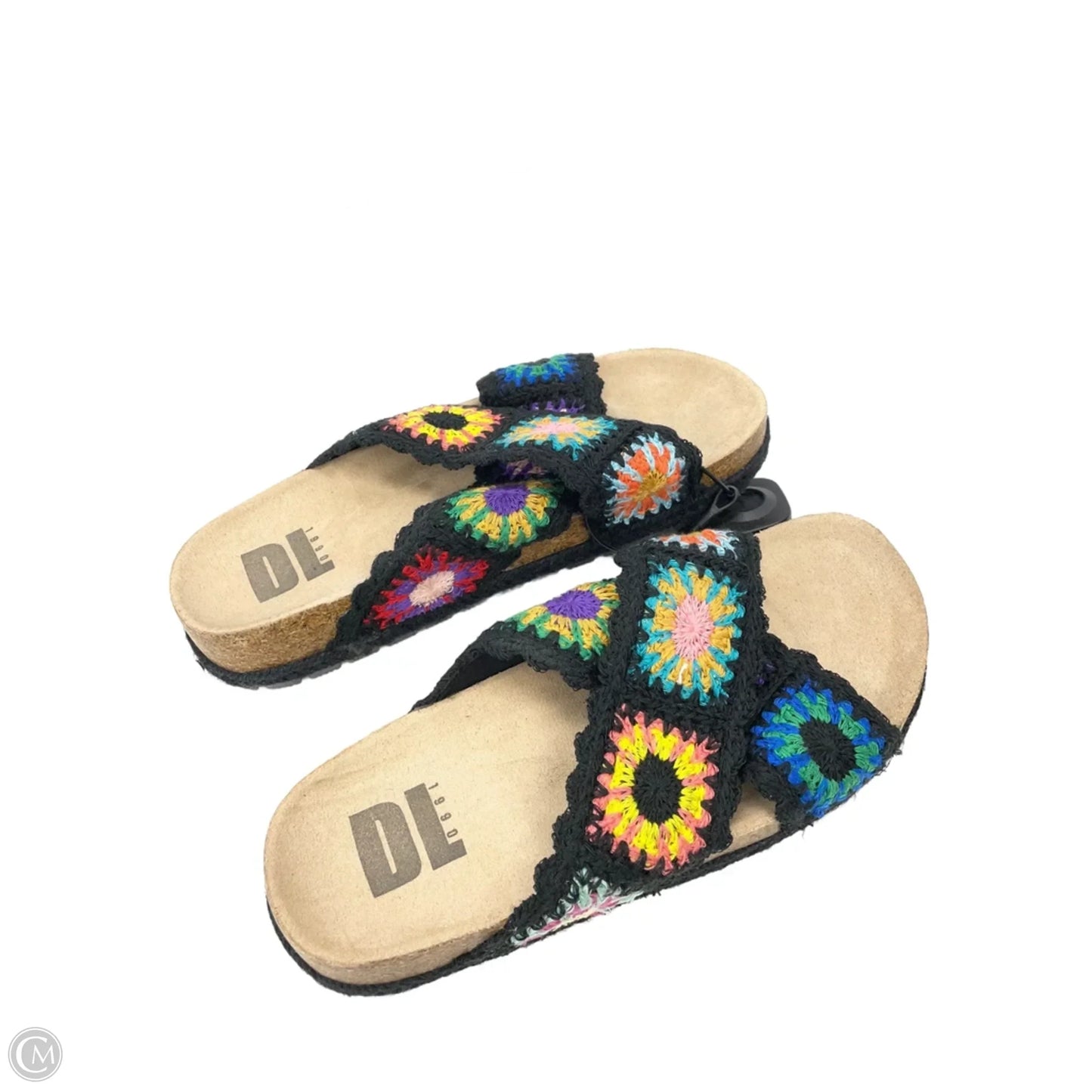 Shoes Flats By Clothes Mentor In Black & Green, Size: 8