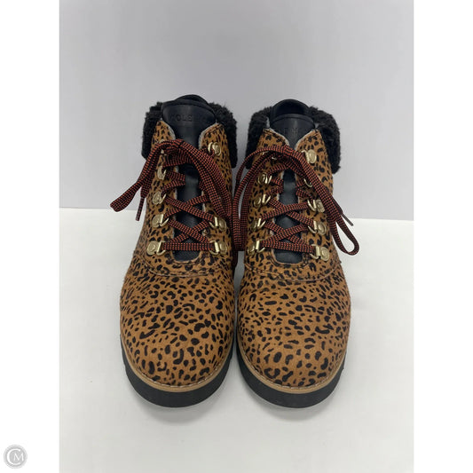 Boots Combat By Cole-haan In Animal Print, Size: 6.5