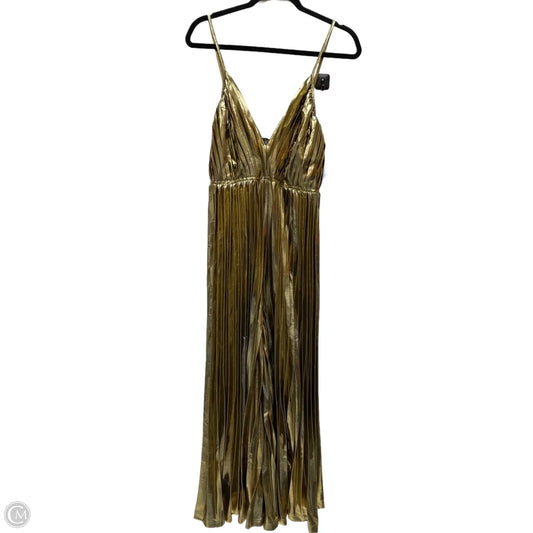 Jumpsuit By Nice To Meet You  In Gold, Size: Xl