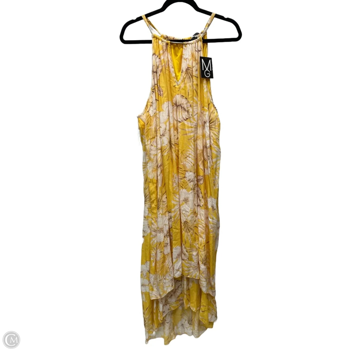 Dress Casual Maxi By Mlle Gabrielle In Yellow, Size: 3x