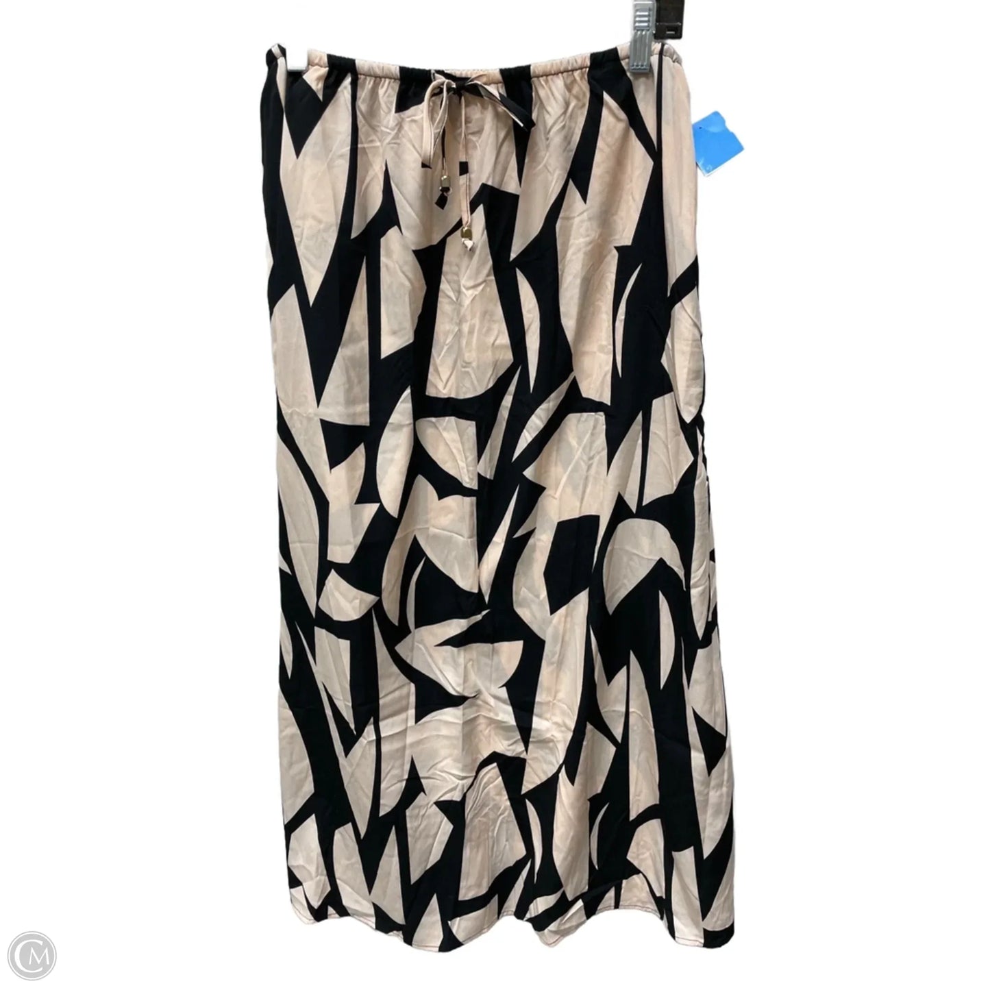 Skirt Midi By Clothes Mentor In Black & Pink, Size: 12