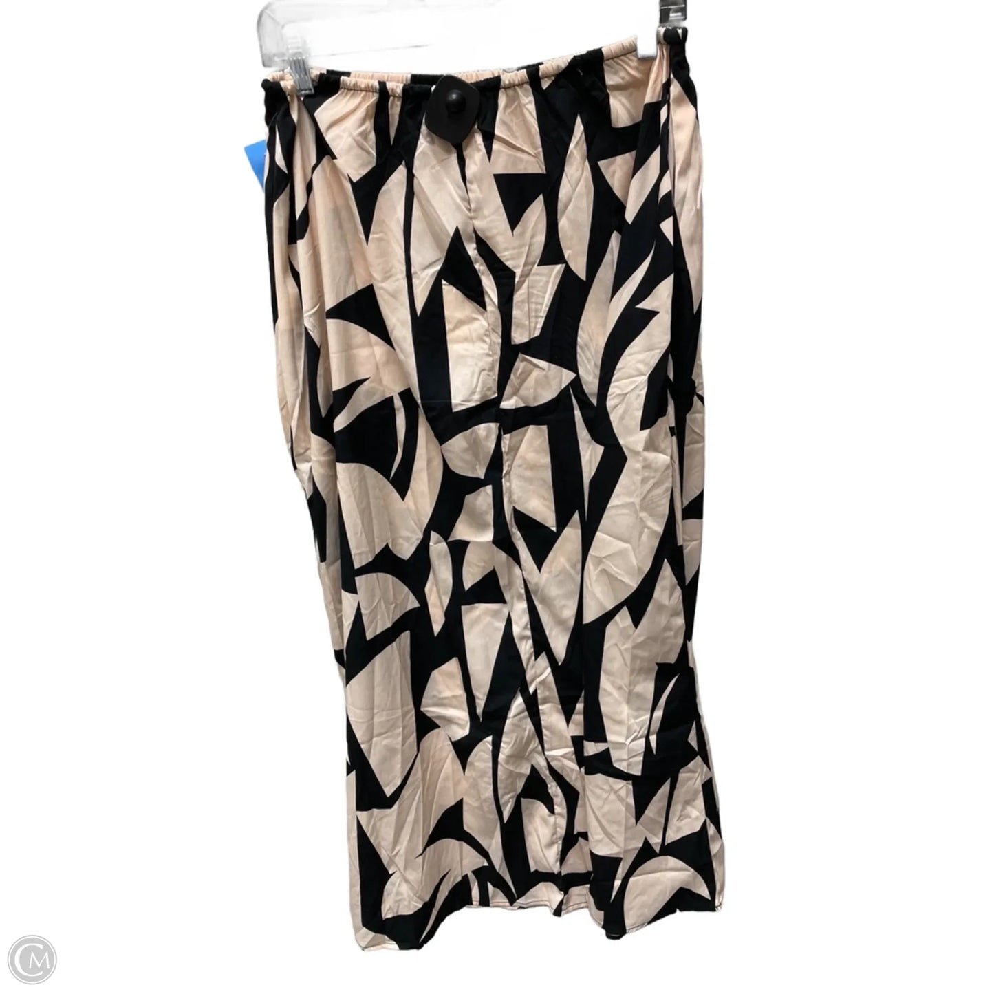 Skirt Midi By Clothes Mentor In Black & Pink, Size: 12