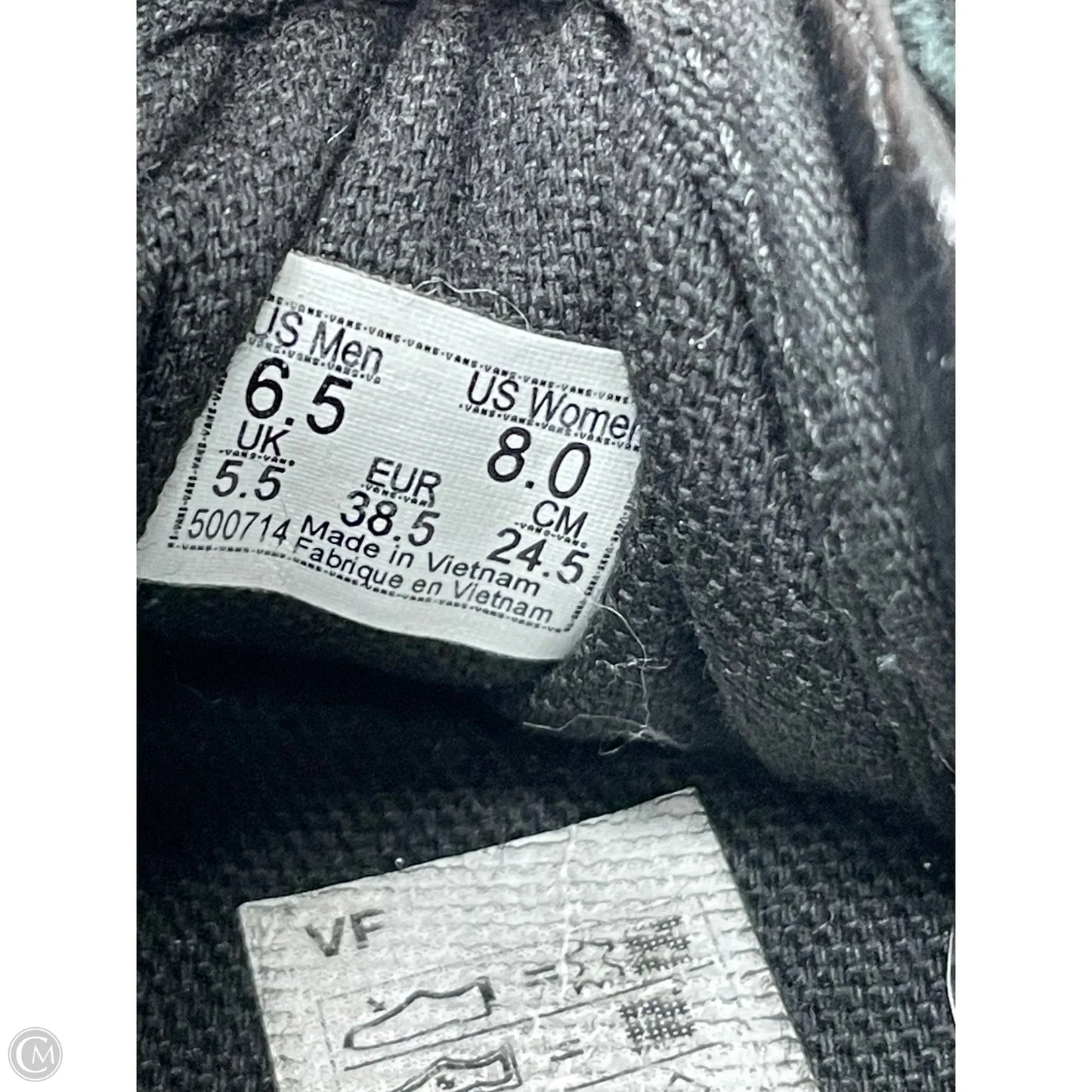 Shoes Sneakers By Vans In Black & Red, Size: 8