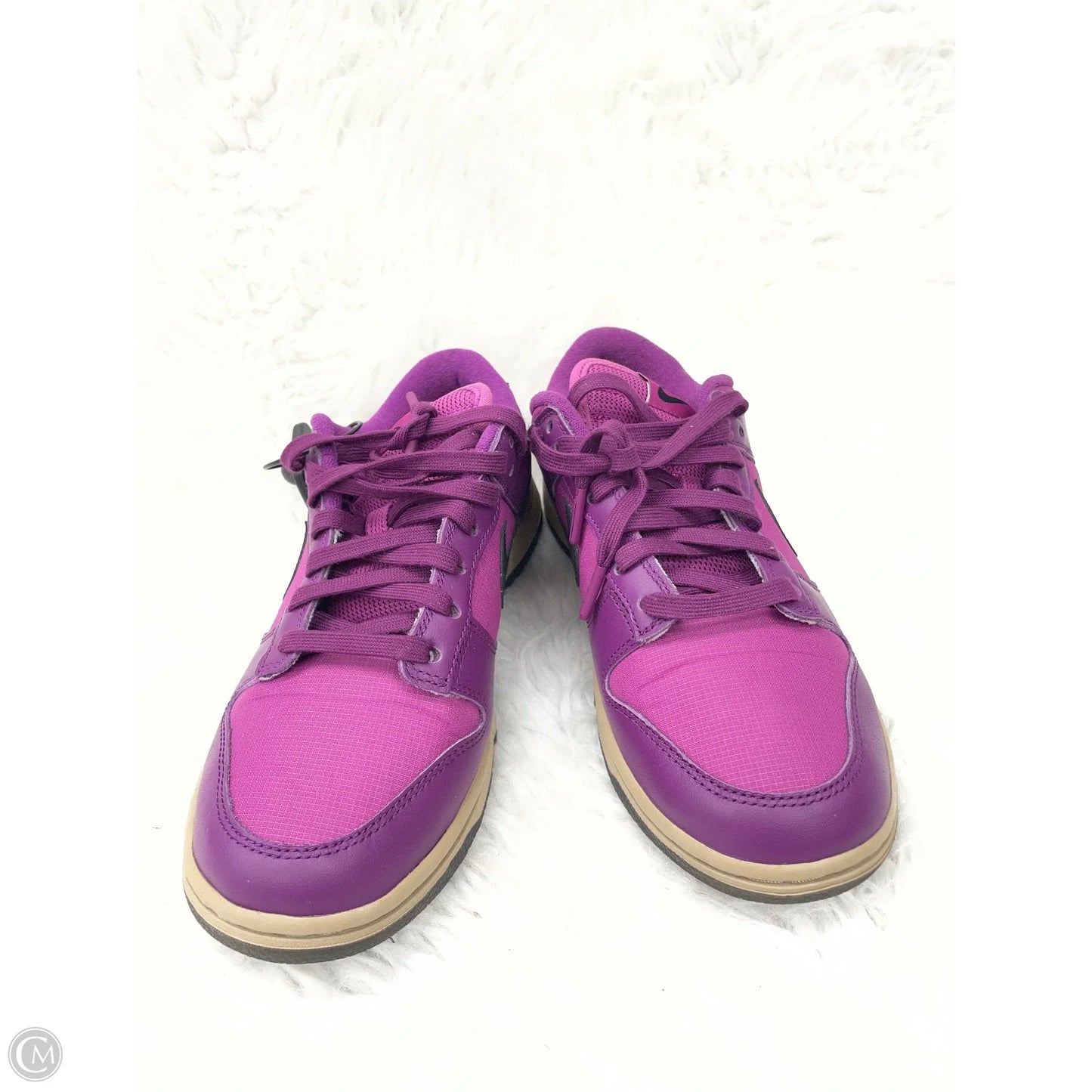 Shoes Luxury Designer By Jordan In Purple, Size: 9