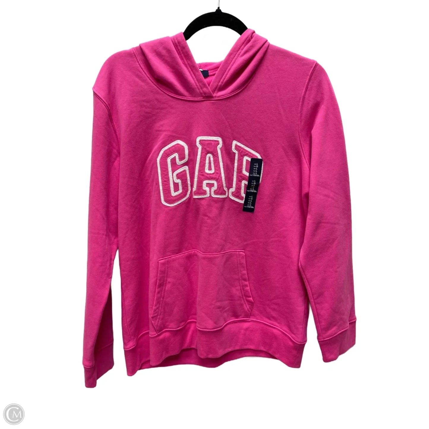 Sweatshirt Hoodie By Gap In Pink, Size: L