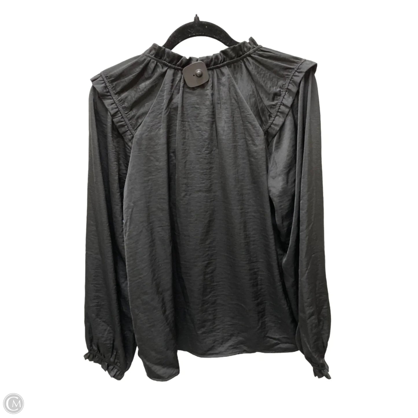 Top Long Sleeve By Knox Rose In Black, Size: M