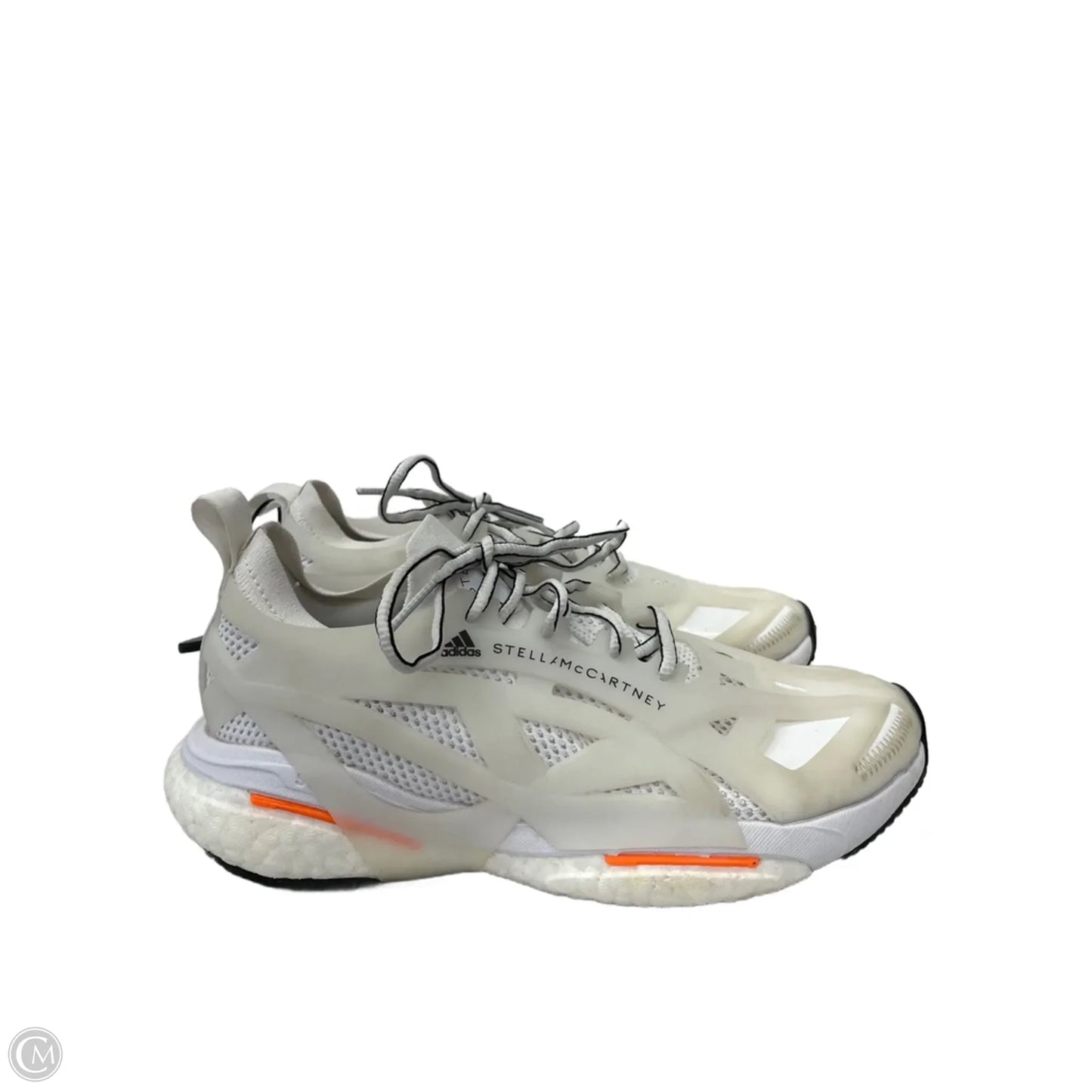 Shoes Luxury Designer By Stella Mccartney In Orange & White, Size: 7.5