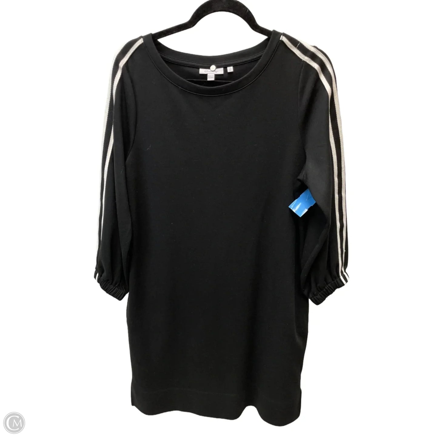 Dress Casual Midi By Chicos In Black, Size: M