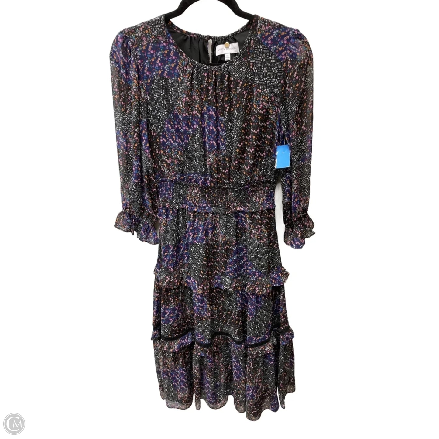 Dress Casual Midi By Lost & Wander -  In Black Denim, Size: Xs