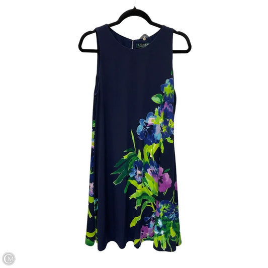 Dress Work By Lauren By Ralph Lauren In Floral Print, Size: L