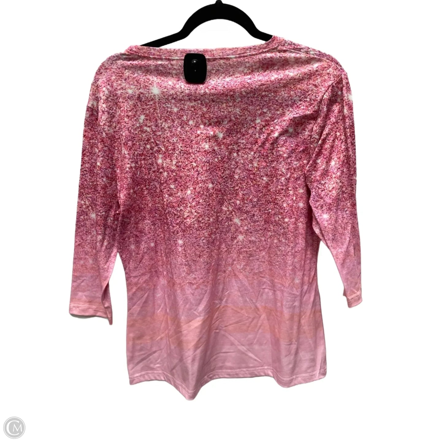 Top 3/4 Sleeve By Clothes Mentor In Pink & Red, Size: S