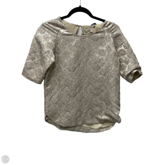 Top Short Sleeve By J. Crew In Gold, Size: Xs