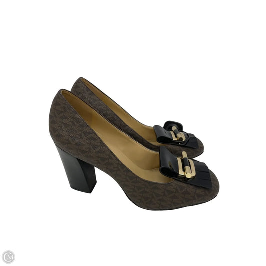 Shoes Designer By Michael Kors In Brown, Size: 8.5