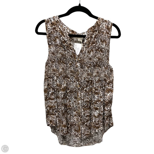 Top Sleeveless By Jodifl In Animal Print, Size: S