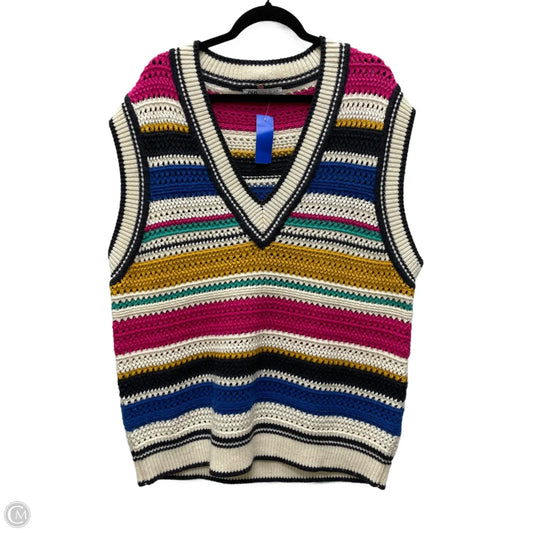 Sweater Short Sleeve By Zara In Multi-colored, Size: L