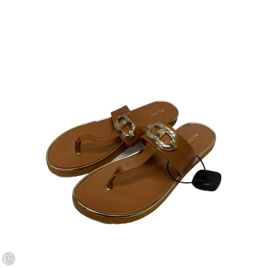 Sandals Flats By Aldo In Tan, Size: 10