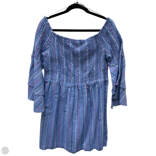 Dress Casual Short By Mudpie In Blue, Size: L