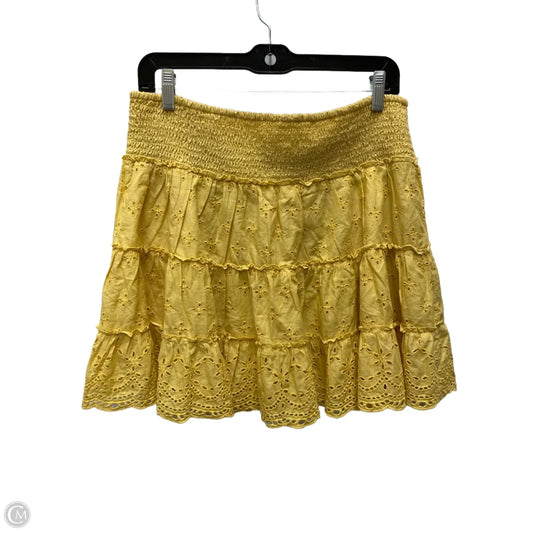 Skirt Mini & Short By American Eagle In Yellow, Size: 12