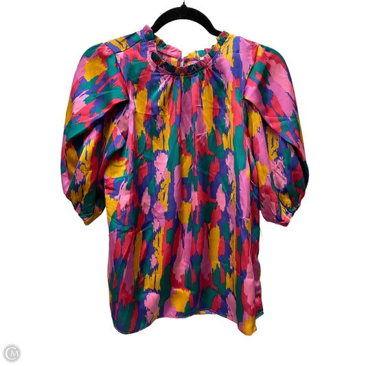 Blouse 3/4 Sleeve By Michelle Mcdowell In Multi-colored, Size: S