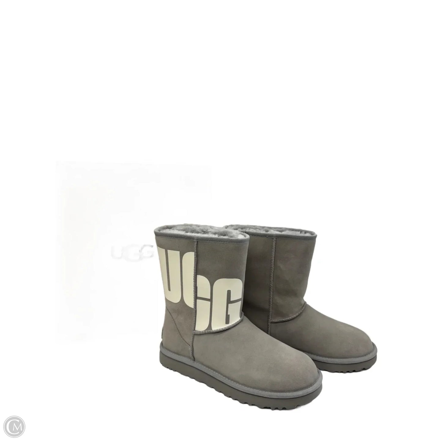 Boots Designer By Ugg In Grey, Size: 8