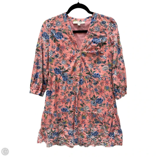 Dress Casual Short By Loft In Floral Print, Size: S
