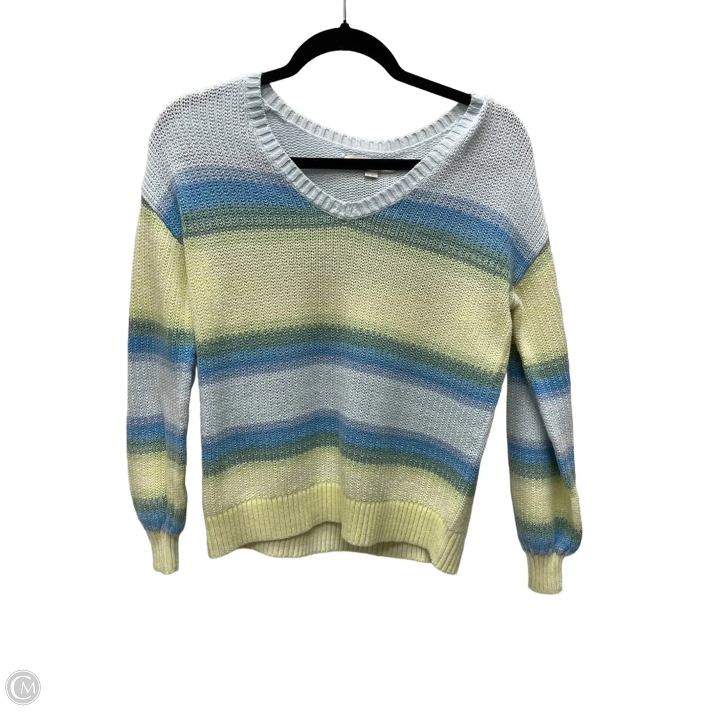 Sweater By Loft In Blue & Green, Size: Xs